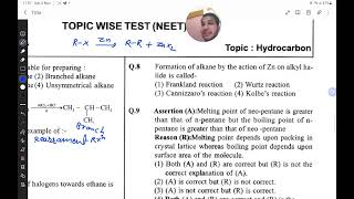 OrganicChemistryHydrocarbons 50mcqjee neet2024NCERTkotarajasthan [upl. by Aramit]