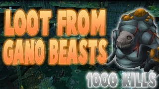 Runescape 2017  Loot From 1000 Ganodermic Beast kills  5M gphr [upl. by Reade]