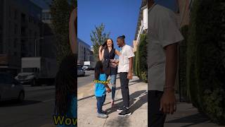 World’s Shortest Man Meets Tallest Woman shorts [upl. by Paley433]