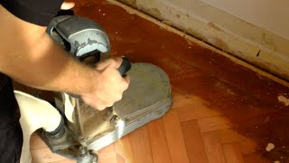 How to Use an Edge Floor Sander [upl. by Eitten986]