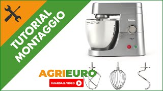 Impastatrice planetaria Kenwood Chef XL Pro KPL9000S montaggio [upl. by Elset132]