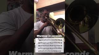 HOW TO PLAY TROMBONE trombone warmup shorts [upl. by Annehcu489]