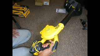 Dewalt Leaf blower review unboxing DCV100 [upl. by Gaeta]