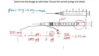 Parenteral Dosage Calculation Two Injection Examples [upl. by Keelia]