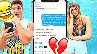 BREAKING UP WITH MY GIRLFRIEND THROUGH TEXT PRANK SHOCKING [upl. by Kearney]