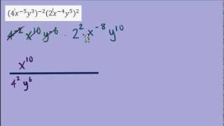 Simplifying Monomial Expressions with Negative Exponents [upl. by Odama]