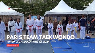 Paris Team Taekwondo au forum des associations 18e 2024 [upl. by Elocen]