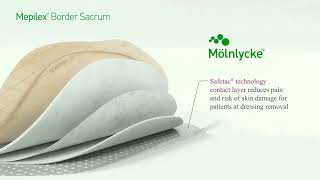 Mepilex Border Sacrum with Safetac® technology [upl. by Goodhen]