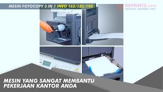 Mesin 3 in 1 INEO 165 185 195 Mesin Ini Cocok Untuk Membantu Kinerja Kantor Anda [upl. by Neemsay]