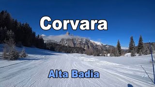 Italy Skiing Corvara Alta Badia [upl. by Eidur]