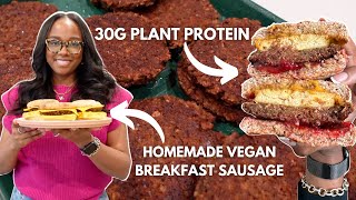 The BEST PlantBased Sausage Patty Recipe  Vegan amp Vegetarian Friendly [upl. by Annyrb753]