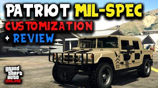 Mammoth Patriot MilSpec Customization  Review  GTA Online [upl. by Hodgson]