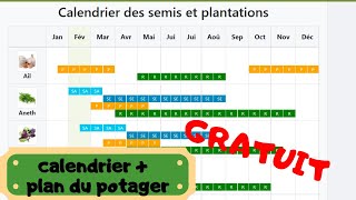 Comment je réalise mon plan de jardin   Calendrier interactif  Je vous présente un site génial [upl. by Nichani]