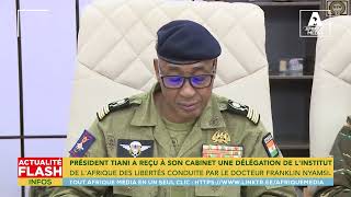 PR TIANI A REÇU À DE L INSTITUT DE L AFRIQUE DES LIBERTÉS CONDUITE PAR FRANKLIN NYAMSI [upl. by Kcireddor618]