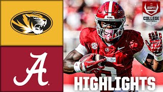 Missouri Tigers vs Alabama Crimson Tide  Full Game Highlights  ESPN College Football [upl. by Madel]