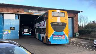 STAGECOACH BUS REVERSING OUT CHICHESTER BUS DEPOT [upl. by Saberio]