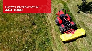 Tractor AGT 1060  Mowing demonstration  Agromehanika [upl. by Assenov741]