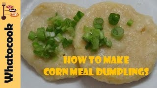 How To Make Trinidad Corn🌽 Meal Dumplings [upl. by Rustie]