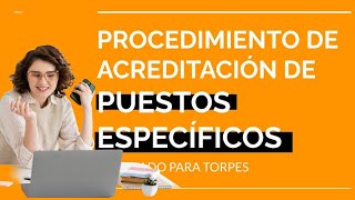 Puestos Específicos Andalucía Así te acreditas para poder optar a estas plazas docentes [upl. by Bobine]