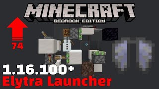 New Elytra Launcher Minecraft Bedrock 116100 [upl. by Einhorn]