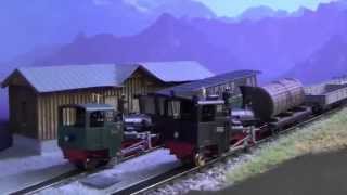 Model train H0n3z rack train from Ferro Train [upl. by Idhem]