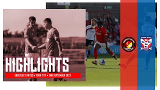 HIGHLIGHTS Ebbsfleet United v York City [upl. by Leeth]