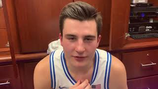 Michael Savarino talks to Duke Report after the Duke basketball win over Fort Valley State [upl. by Okramed382]