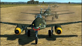 IL2 Sturmovik Battle of Stalingrad fooling around with a swarm of Messerschmitt Me 262 [upl. by Norted826]