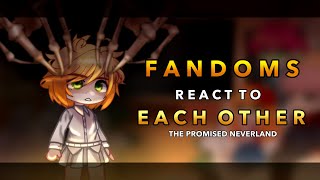 Fandoms react to The promised neverland  16  RoseGacha [upl. by Nesyaj181]