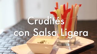 Crudités y Salsa para Crudités  Recetas de Aperitivos Fáciles ✅ [upl. by Johnsson851]