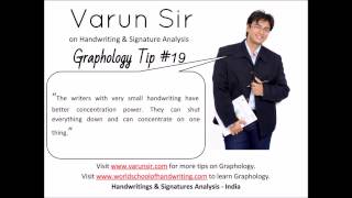 Graphology Tips from Graphologist Varun Sir of World School of Handwriting [upl. by Weisburgh317]