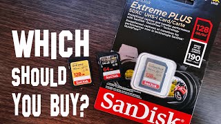 Should You Spend More on a Sandisk Extreme Extreme Plus or Extreme Pro SD Card [upl. by Allit]