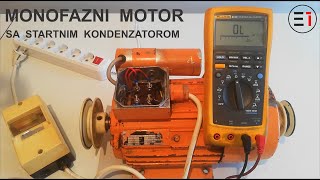 MONOFAZNI asinhroni MOTOR sa STARTNIM kondenzatorom [upl. by Husain]