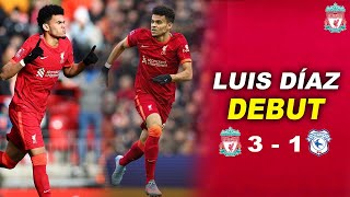 HISTÓRICO Así HA SIDO EL DEBUT de LUIS DÍAZ CON EL LIVERPOOL  Klopp QUEDA SORPRENDIÓ [upl. by Ezana]