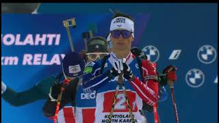 Kontiolahti Mens Relay  202223 Biathlon World Cup [upl. by Jeminah785]