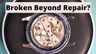 Restoration of Broken Helbros Vintage Watch  French Lorsa P75a Movement [upl. by Anitniuq]