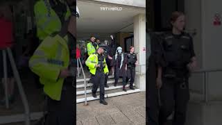 16 students arrested at Oxford University sitin proPalestine protest [upl. by Mayworm]