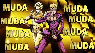 Jojos Bizarre Adventure Golden Wind MUDA MUDA MUDA Compilation [upl. by Welford]