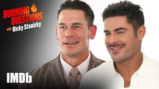 Burning Questions With Zac Efron and John Cena  IMDb [upl. by Thomajan]