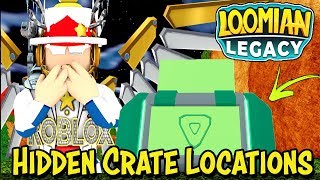 Hidden Crate Locations in Loomian Legacy Roblox  FREE Capture Discs Potions Items amp LoomiBoosts [upl. by Assilav557]