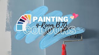 Our Paint Colours 🎨 EP 6  Renovation House Tour  Singapore HDB 4Room BTO [upl. by Icnan]