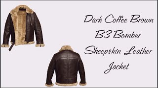 New B3 Bomber Fur Sheepskin Shearling Leather Jacket  B3 Bomber Collections  At Vanquishe [upl. by Yenatirb573]