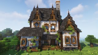 Minecraft How to Build a Big House Tutorial [upl. by Merralee]