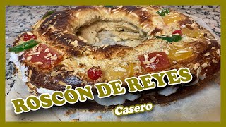 Roscón de REYES Receta casera FÁCIL Bajo en azúcar PASO a paso Dulce de navidad [upl. by Iralam981]