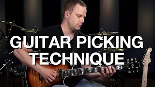 Basic Guitar Picking Technique  Lead Guitar Lesson 2 [upl. by Pollak]