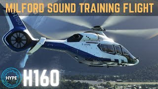 NZA Simulations Milford Sound NZMF  HPG H160 Training Flight  Microsoft Flight Simulator [upl. by Amsab]