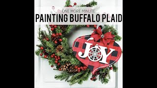 One More Minute Painting Buffalo Plaid  AC Moore [upl. by Marie-Ann825]