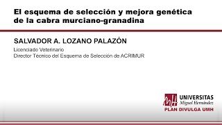 El esquema de selección y mejora genética de la cabra murcianogranadina [upl. by Feltie]