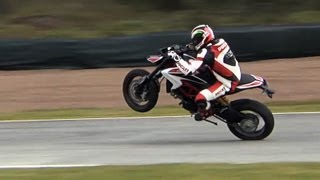 FirstTestVideo  Ducati Hypermotard 2013  Action Sound Onboard [upl. by Nyrac]