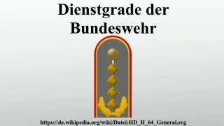 Dienstgrade der Bundeswehr [upl. by Retsam]